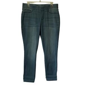 Sound Style Leggings Large Womens Lucy Pull On Ankle Silk Denim Medium Wash L